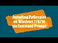 How to install PyGnuplot on Windows 10 using Command Prompt