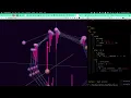 very rough visualization of rotation in quaternion multiplication with three js