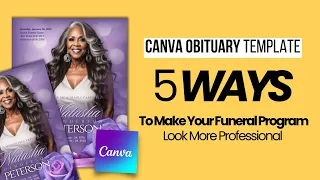Canva Obituary Template 5 Ways to Make Your Funeral Program Look More Professional