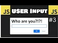 Javascript Tutorial How to accept JavaScript USER INPUT