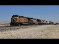 UP 5858 manifest north heading into California Central Valley via the Mojave Subdivision 26