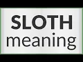 Sloth meaning of Sloth