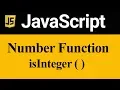isInteger Method in JavaScript Hindi