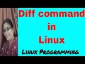 Diff command in Linux Filter Commands Linux Programming