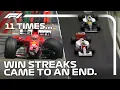 Lagu 11 Times F1 Winning Streaks Ended