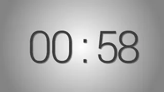 58 Seconds countdown Timer - Beep at the end Simple Timer fifty-eight sec