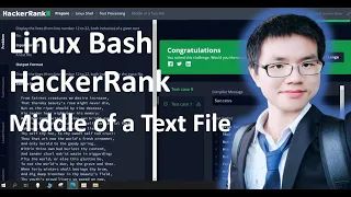 Linux BASH Hacker Rank Solution - Middle of a Text File