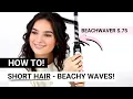 How To Beach Waves With Short Hair Beachwaver S 75 Rotating Curling Iron Co