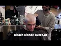 Bleach Blonde Buzz Cut Bold Low-Maintenance Style for Students
