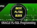 44 How to execute PL SQL Block in Oracle Oracle Programming