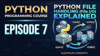 Python Programming Course Episode 7 Python File Handling File Explained