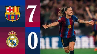 LIGA F | FC BARCELONA 7 vs 0 REAL MADRID 🔵🔴