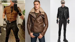 Edgy Shiny Men S Leather Latex Fashion Trends Futuristic Outfits Streetwear Styles 