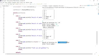 Java 42 Use a do-while loop to display the user menu until the user decides to quit