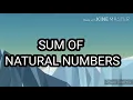 Python Program to Find the sum Of Natural Numbers add N Natural Numbers G - PROGRAMMING