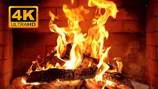 Fireplace 4K UHD Fireplace With Crackling Fire Sounds Fireplace Ambience 