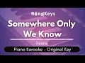 Download Lagu SOMEWHERE ONLY WE KNOW - Keane (KARAOKE PIANO VERSION)