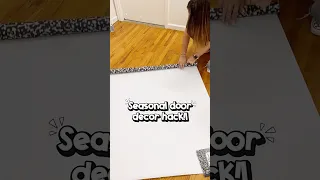 Switching out your seasonal classroom door Use the already used paper as a template