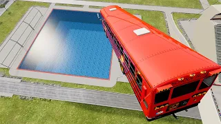 School Bus Crashes & Jumps 207 – BeamNG.Drive