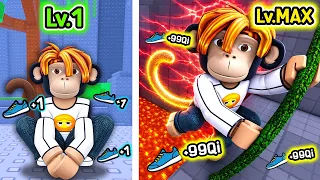 +1 Monkey Escape เริ่มต้นใหม่จาก 0 ถึง ตัน | ใช้ 10,000 โรบัค ผ่านทุกด่าน!