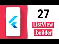 ListView builder Flutter Tutorial for Beginners