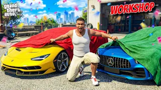 Franklin Repair Super Sports Cars in Workshop | GTA5 Telugu