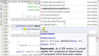 How to setEnable use CheckBox in Java Netbeans
