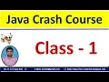 Java Crash Course Class-1 Naming Conventions in Java Pascal case Camel case lower upper case