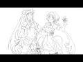 Tokyo Mew Mew New - Lettuce and Zakuro LineArt SpeedPaint FanArt