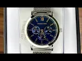 Xship vn Geoffrey Beene Chronograph Quartz Blue Dial Men Watch GB8048SLBL
