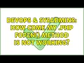 DevOps SysAdmins How come my php fopen method is not working 2 Solutions
