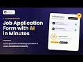Create a Job Application Form with AI in Minutes - Ovoform