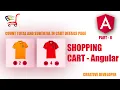Shopping Cart Angular Part 8 Angular Angular Tutorial Cart Shopping Cart Add To Cart
