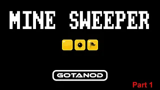 MineSweeper Full game programmed from scratch - Text version With source code