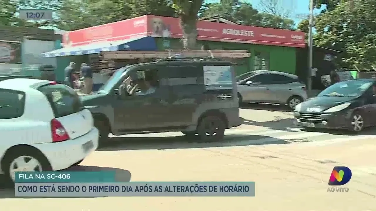 Fila na SC-406: como está sendo o primeiro dia após as alterações de horário