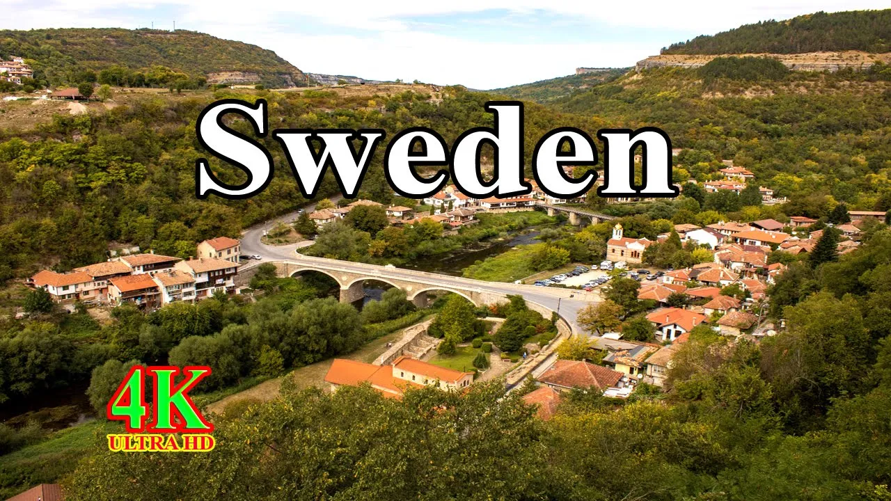 Sweden Drone 4k : Scenic relaxation With Calming Music #Sweden