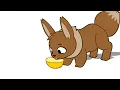 Brown Fluffy Dog taste Lemon