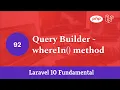 Laravel 10 Fundamental Part 92 - Query Builder