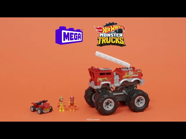 MEGA HOT WHEELS MONSTER TRUCKS 5-ALARM KIT DE MONTAR