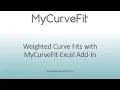 Creating Weighting Curve Fits in Excel