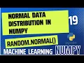 normal distribution in numpy python