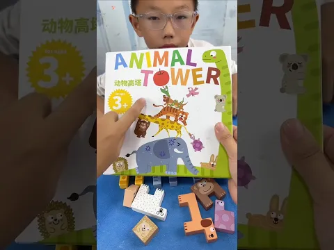 Chintu Banayega Animal Tower ~ mini wood toy - Woodworking arts skill  wood / hand crafts / #shorts