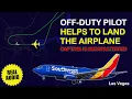 Off-duty pilot helps to land the airplane Captain incapacitation Southwest flight 6013 Real ATC