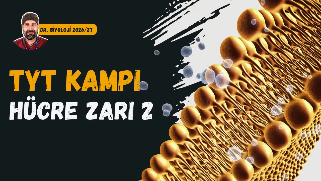 Hücre Zarında Madde Alışverişleri 2.Kısım | Dr. Biyoloji | Dönem 2026 - 2027