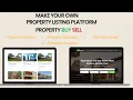 How To Make Own Property Listing Platform Property BUY And SELL