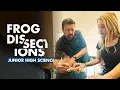 Junior High Science Lab Frog Dissection Calvin Christian School