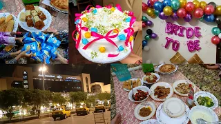 Airport jate huye jan nikal gae 🙄 Ye humara khandani taur tareeka hai | Bridal Shower Cake Banaya 🎂