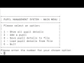 Practise NEA - Pupil Management DB