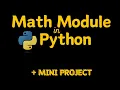 Python for beginners 6 Math module in python coding plus four projects