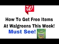 How to get free items at Walgreens Must See